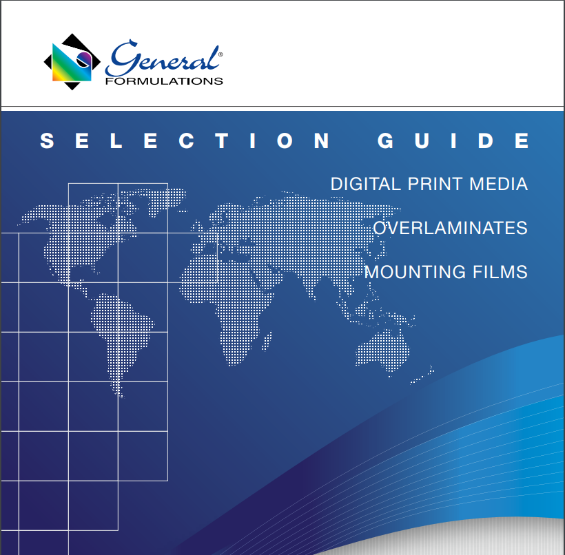 GF Selection Guide - Digital Imaging Films - General Formulations Line
