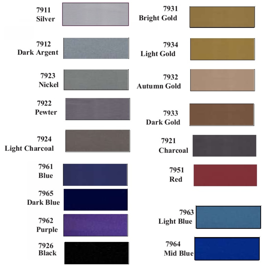 2 mil cast vinyl - metallic colours - Graphic Commerce Ltd.