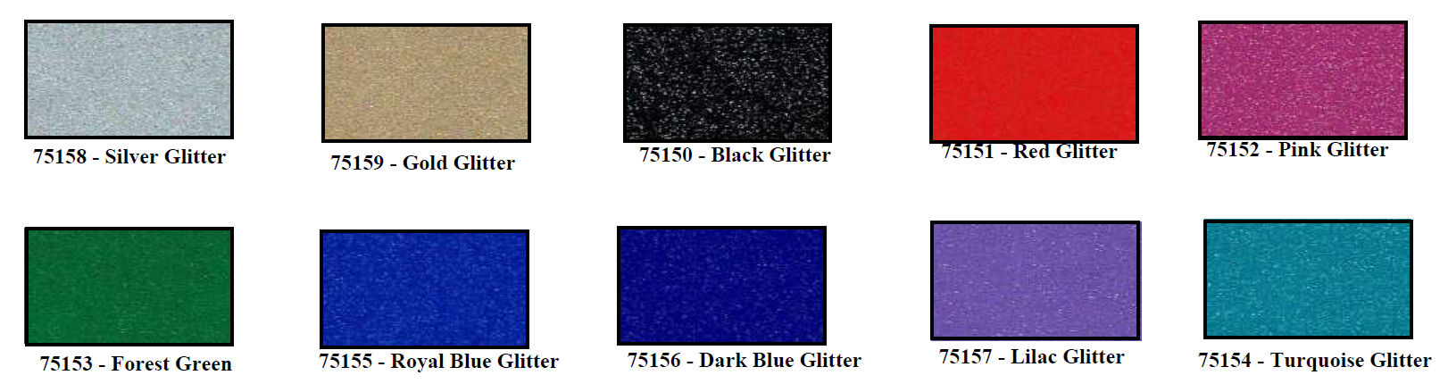 Glitter colors - Glitter Vinyl - SMF 4mil Cast Vinyl