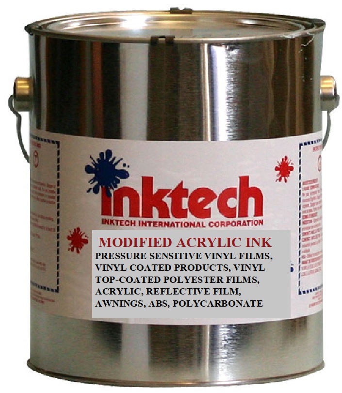 Modified Acrylic Ink - "Ink Tech" Screen Printing Inks